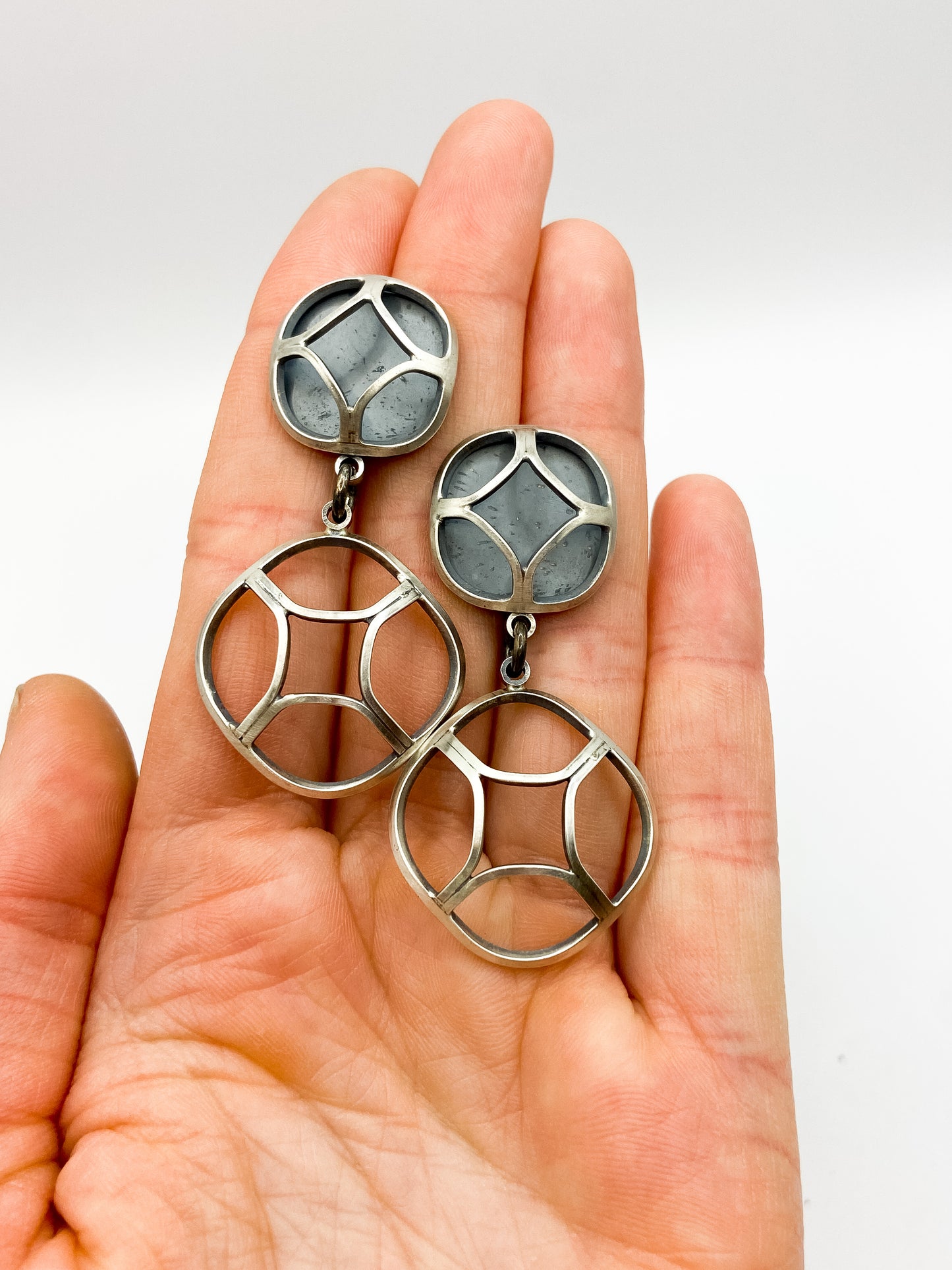 Hydrangea Puff Double Dangle