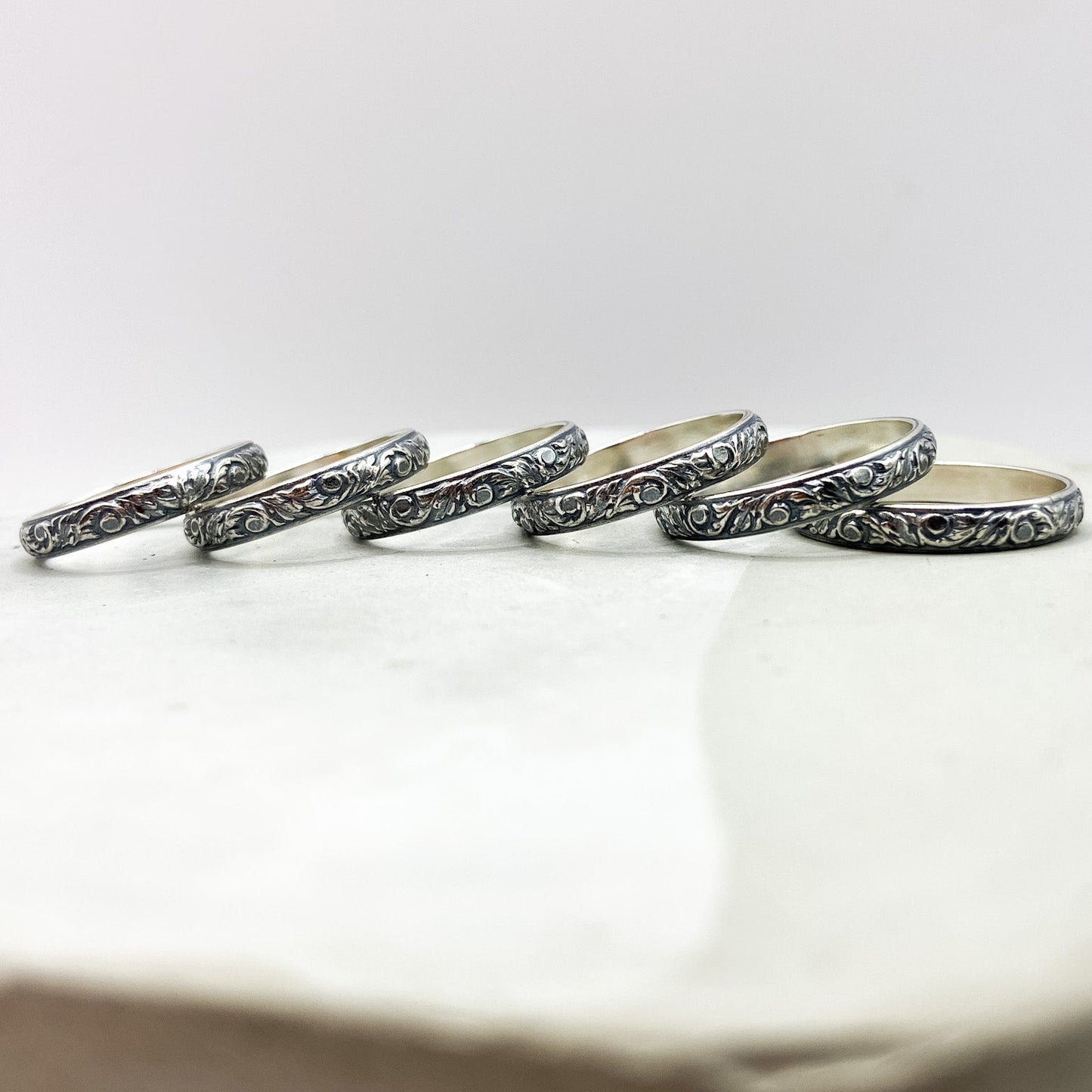 Textured Stack Ring