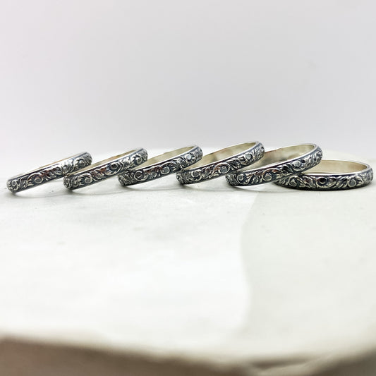 Textured Stack Ring